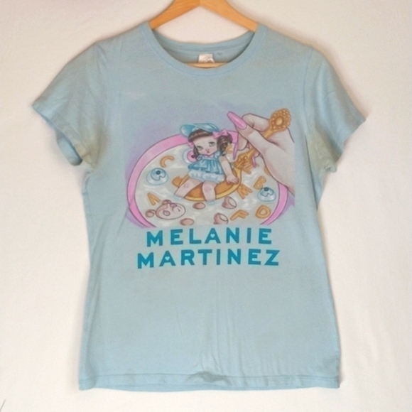 Melanie Martinez Vintage Cereal Bowl Blue 2000s T Shirt Y2K 90s Vintage Retro M - Picture 1 of 14